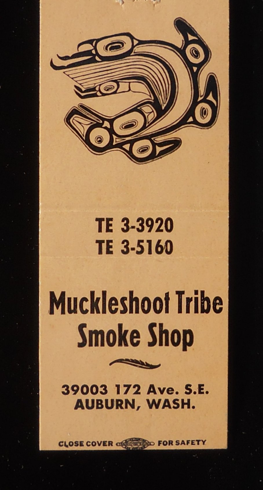 1960s INDIANS Muckleshoot Tribe Smoke Shop 39003 172 Ave. Auburn WA King Co MB